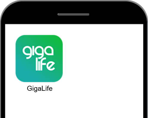 GigaLife App on Phone