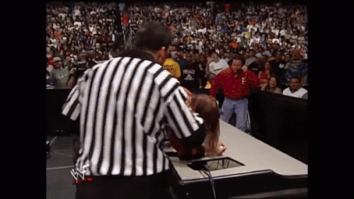 THE ROCK ROCK BOTTOM S TRIPLE H AND SHANE MCMAHON.gif