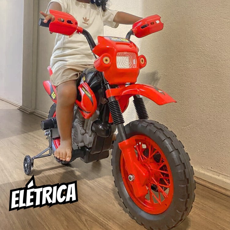 Xplast / Homeplay MotoCross Moto Elétrica cor vermelho 110V/220V