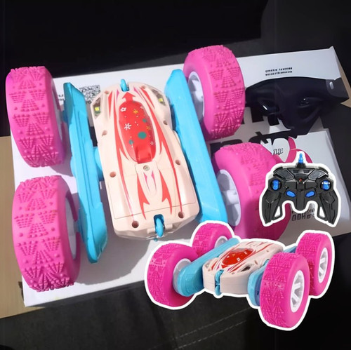 Carrinho Controle Remoto Giro 360º Pirueta Cor Rosa Quick Run Car.jpg