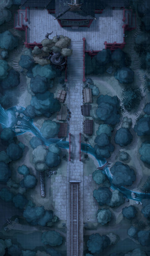 G ForestShrineFestival TrainTracks Night.jpg