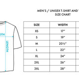 Mens T Shirt Size Chart 1 