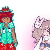 axey, nika, my collab art 2025