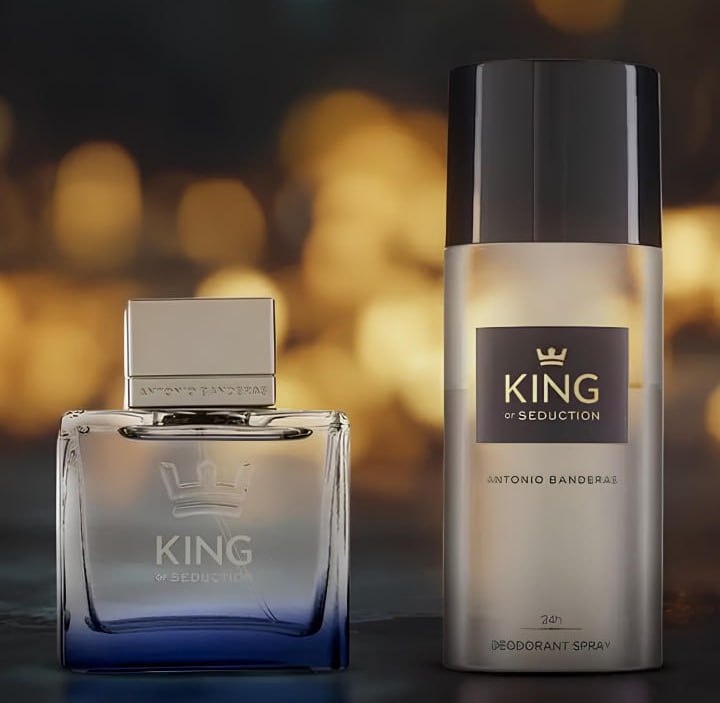 Kit Perfume Antonio Banderas King of Seduction – Masculino Eau de Toilette 100ml com Desodorante