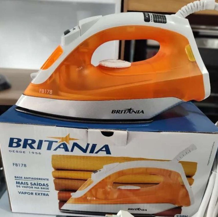 Ferro Fb178, 220v Britânia Branco/ Amarelo