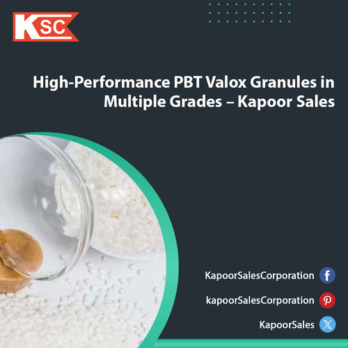 Discover the excellence of PBT Valox granules at Kapoor Sales, where quality meets innovation. Our PBT resin portfolio includes a variety of grades such as VALOX 325 (Unfilled), VALOX 420 (30% Glass Reinforced), VALOX RESIN DR51 (15% Glass Reinforced), VALOX FR 357 (PBT/PC Blend FR), VALOX FR 357X (Unfilled FR blend), and VALOX FR 420SEO (30% GF, FR). Each grade is designed to offer superior strength, thermal stability, and flame retardancy for demanding industrial applications. Whether you require natural, black, or other opaque colors, our PBT granules deliver consistent performance and quality. 

https://www.kapoorsales.com/pbt-granules.php

#PBTvaloxGranule