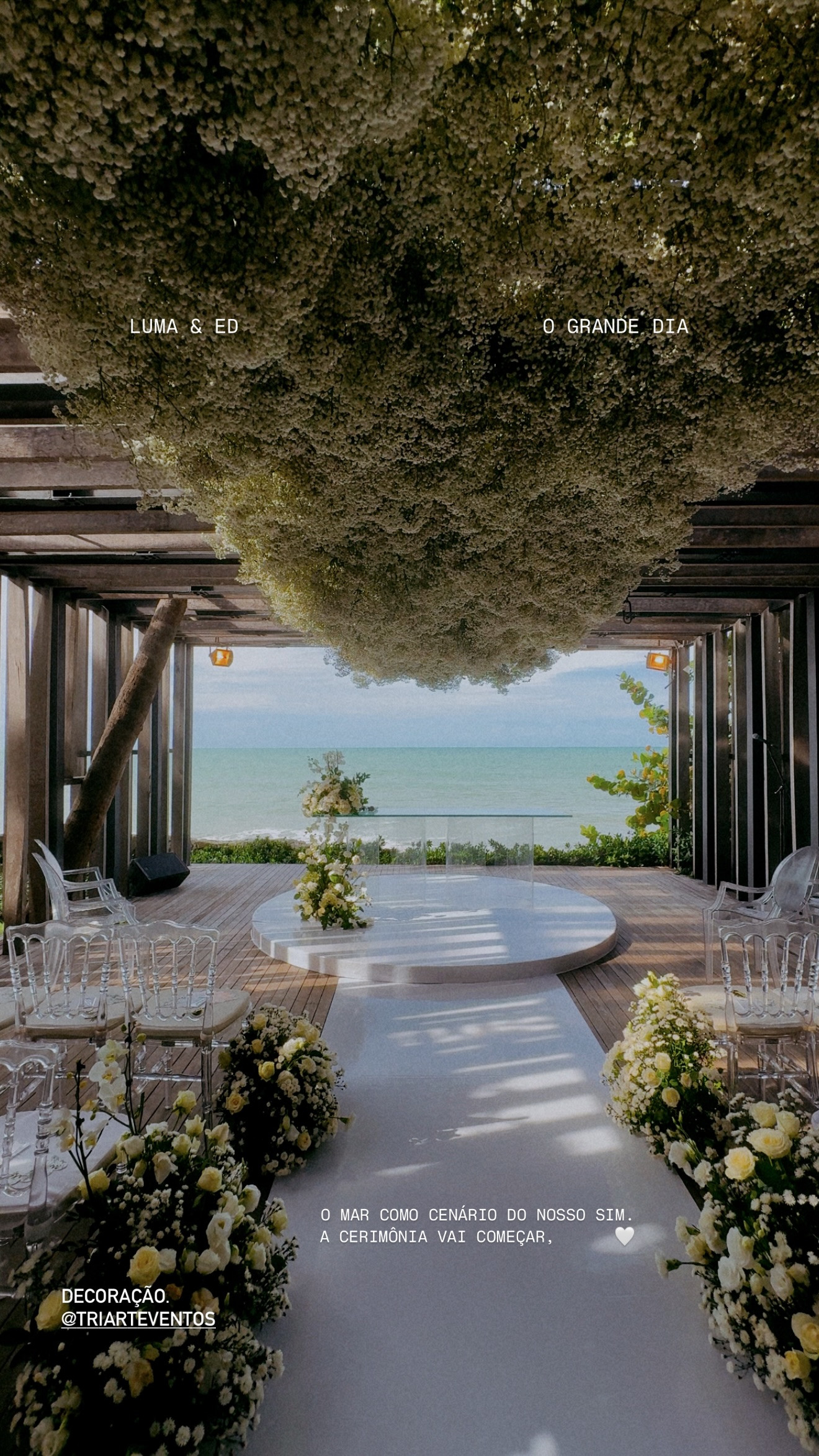 Decoração do casamento