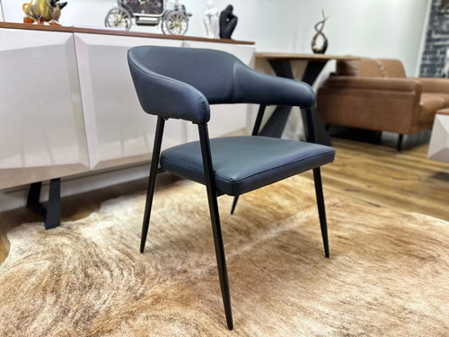 Dora Dining Chair in Black with Black Metal Legs.jpg