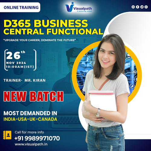 Empower Your Business Operations with Dynamics 365 Business Central Functional Training! 
Learn to optimize processes, streamline operations, and drive smarter business decisions.
What you’ll gain in our new batch:
Comprehensive understanding of Business Central functionalities
Mastering financial management and inventory control
Creating efficient workflows for seamless operations
#Visualpath #eLearning #BusinessCentralTraining #Dynamics365 #ERP
Attend Online New Batch On Business Central Functional by Mr. kiran.
Batch on: 26 November 2024 @10:00 AM IST.
Contact us: +91 9989971070
WhatsApp: https://www.whatsapp.com/catalog/919989971070
Visit: https://www.visualpath.in/microsoft-dynamics-365-business-central-training.html