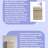 Modern and Designer Wall Hung Vanity By Domenic Bathroom Ware