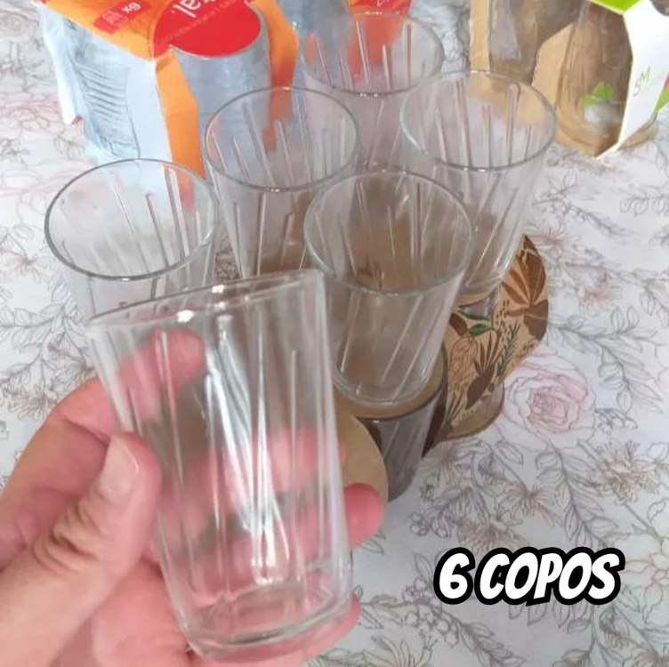 Jogo de 6 Copos Multiuso Amazon 190ml Nadir