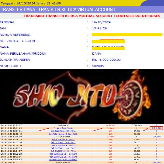 SELAMAT KEPADA ID XXXX JACKPOT POOL TOTOMACAU DI WEB SHIOJITU