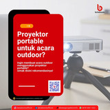 Proyektor portable untuk acara outdoor