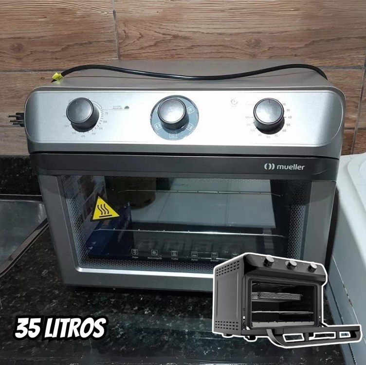 Air Forno Elétrico Mueller 35l Preto Com Função Fryer Mfb35g