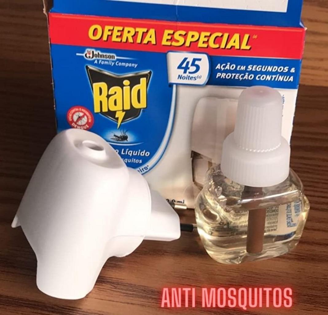 Raid Repelente Elétrico Líquido Anti Mosquitos 1 Aparelho + 1 Refil De 32 9 Ml