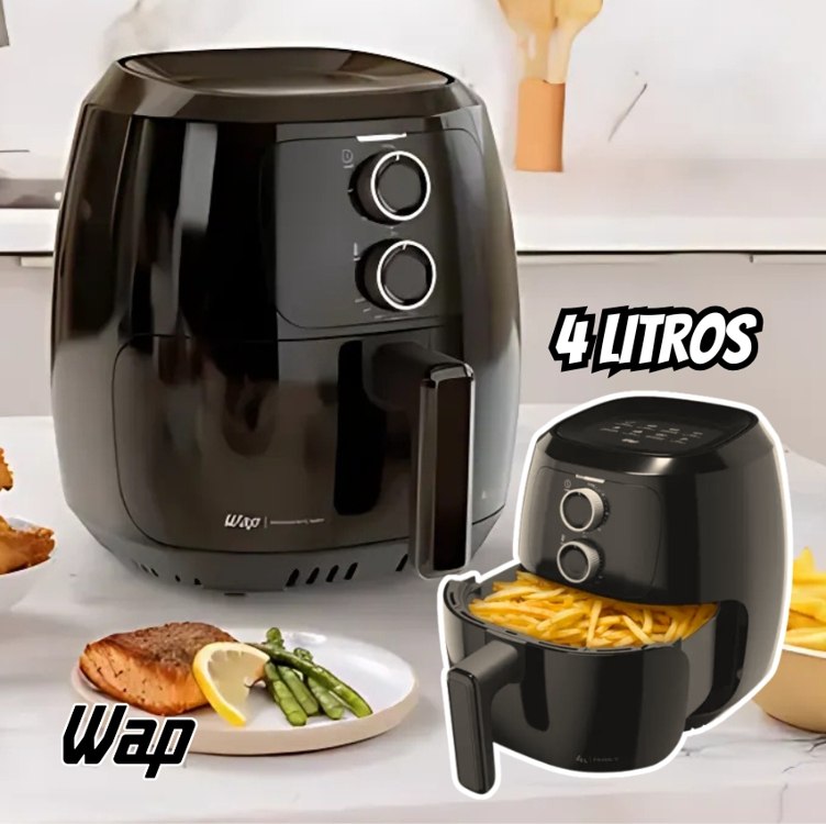 Fritadeira Elétrica Sem Óleo WAP Air Fryer 4L 1500W