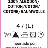100% cotton Care label