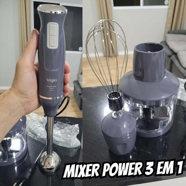 Mixer Power Inox 3 Em 1 600w Elgin Lunar – 220v