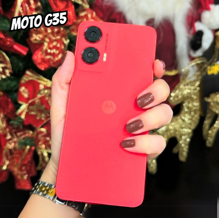 Smartphone Moto G35 5g 256gb – Coral – Vegan Leather