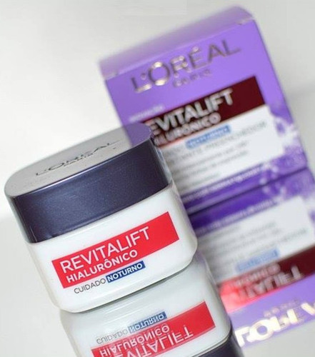 Creme Facial Anti idade L'Oréal Paris Revitalift Hialurônico Noturno, 49g.jpg