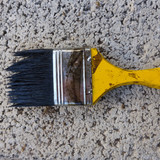 Painting Brush On Rock