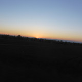 Sunset Fall At The Evening