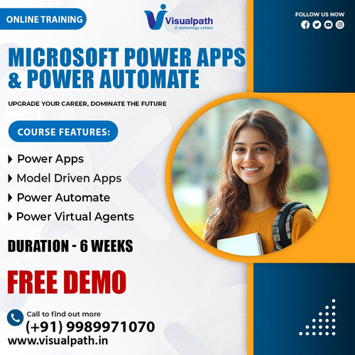 Visualpath offers the best PowerApps Training in Hyderabad and globally, equipping you to design apps, automate workflows, and integrate data seamlessly. Gain expertise in Power Automate Training to automate tasks, improve efficiency, and foster digital transformation. Master advanced connectors and workflows for streamlined business processes. Book your Free Demo now at +91-9989971070
WhatsApp: https://www.whatsapp.com/catalog/919989971070/
Visit: https://visualpath.in/online-powerapps-training.html