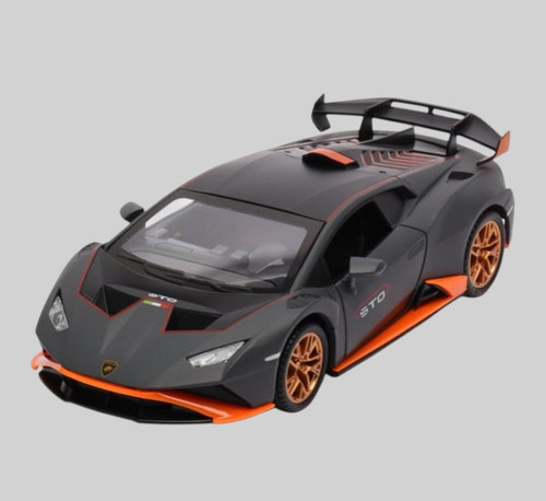 Метална кола Lamborghini Huracan STO, Сива.jpg