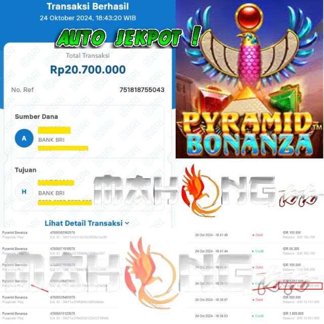 SELAMAT KEPADA ID XXXX JACKPOT PERMAINAN Pyramid Bonanza Slot - Pragmatic Play DI WEB MAHONGTOTO