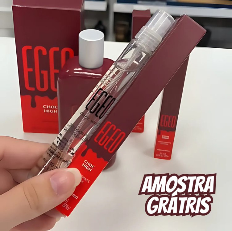 Faça seu cadastro para poder resgatar o Egeo Choc High Colônia 10ml em uma loja física participante do Boticário!