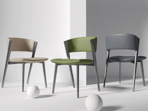 Dior Designer Dining Chair with Carbon Steel Legs in Grey.jpg