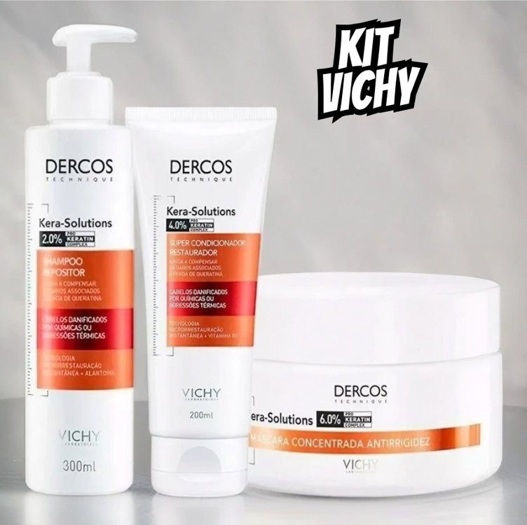 Kit Vichy Dercos Kera-solutions -sh300ml+cond200ml+másc200ml