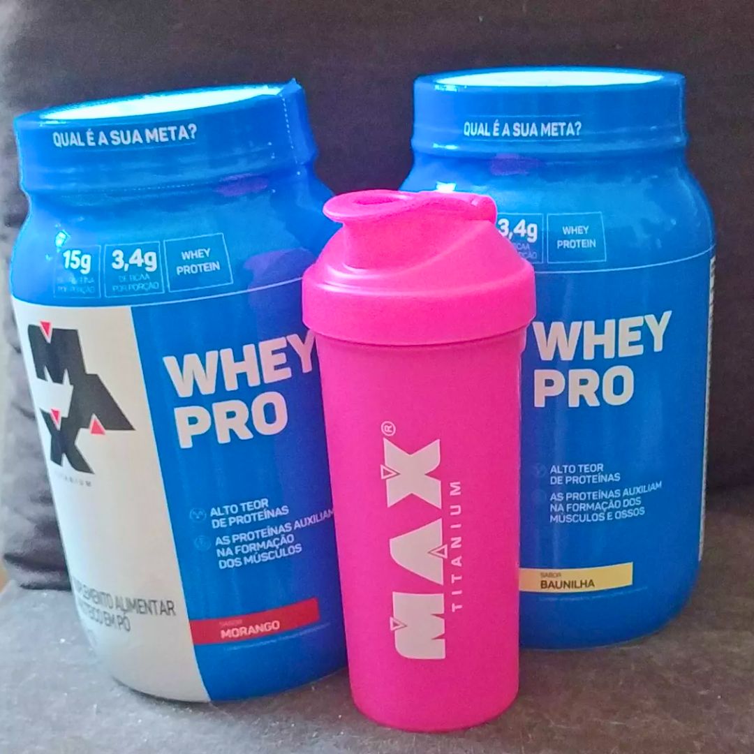 Max Titanium – Protein Pro Com Bcaa E Aminoácidos 1kg Sabor Baunilha