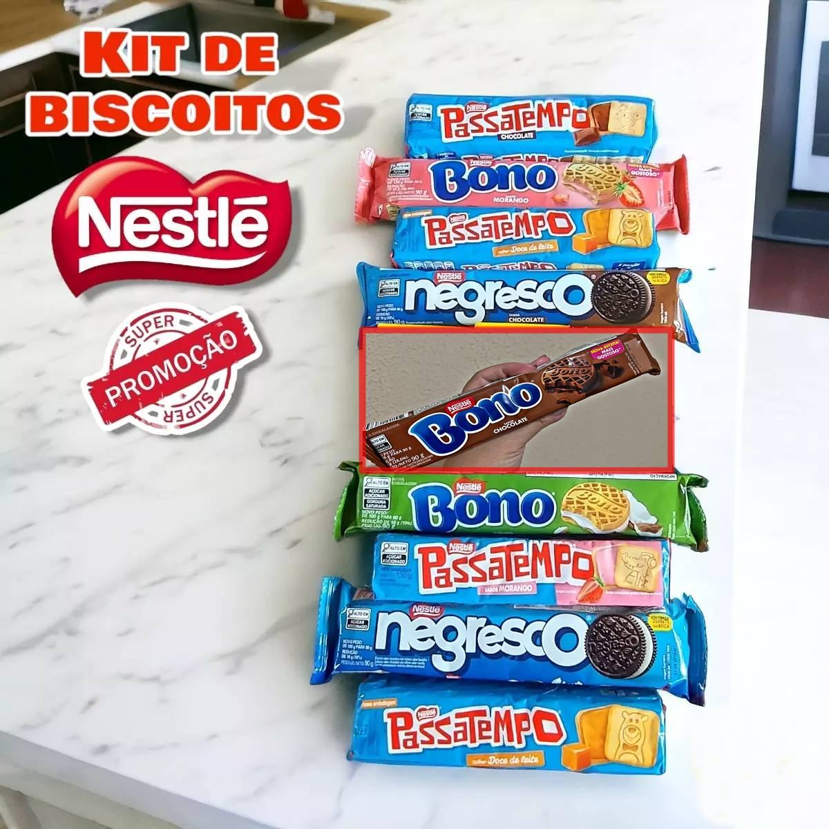 Biscoitos recheados Nestlé