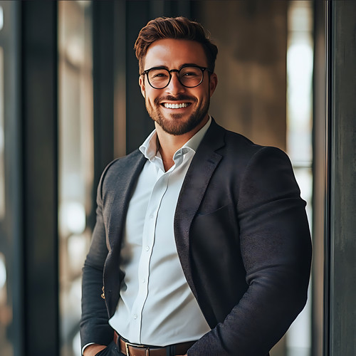 266 a photo of a modern Texas businessman in his early 30s short and heavyset but with a cheerful co.jpg