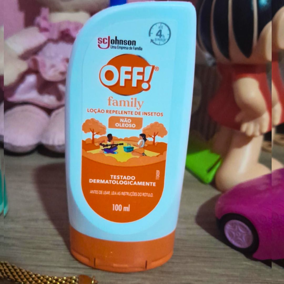 OFF! Family, Loção Repelente de Mosquitos e Insetos, Nova Embalagem, Proteção por até 4h, Testado dermatologicamente, 100ml