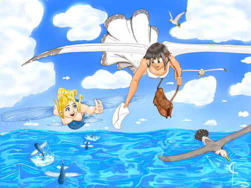 seagull mailman and mermaid.png