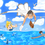 seagull mailman and mermaid