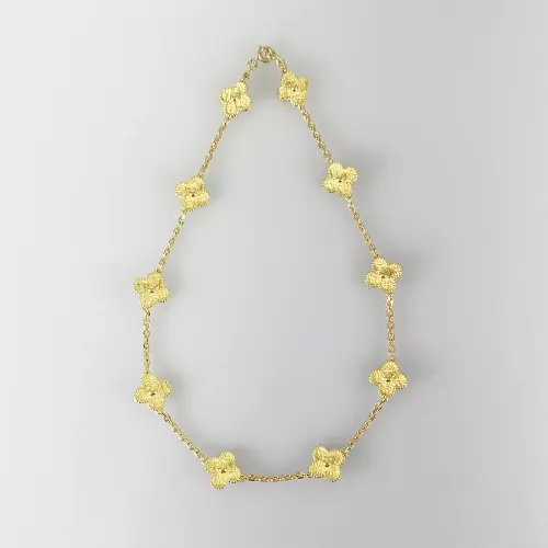 Van Cleef & Arpels Vintage Alhambra Yellow gold Necklace13.webp