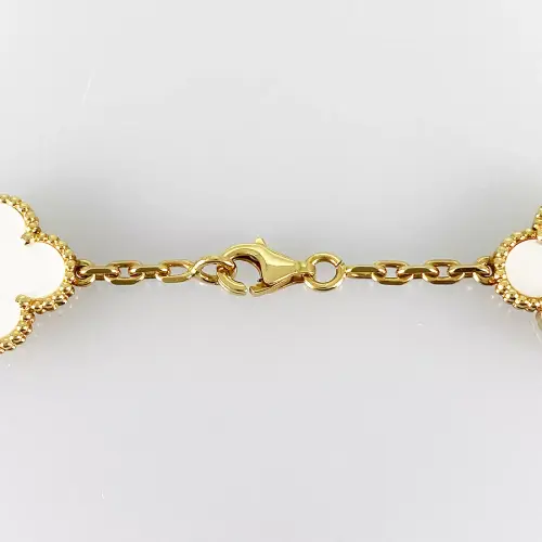 Van Cleef & Arpels Vintage Alhambra Yellow gold shell Necklace4.webp