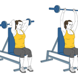extension de triceps o press frances con barra en banco inclinado init pos 7429
