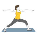 yoga posicion guerrero 2 init pos 5765