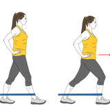 dorsiflexion tobillo con banda elastica init pos 2468