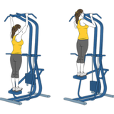 dominadas de pie en maquina asistida init pos 1273