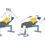 cruces de pectoral con cable polea en banco inclinado init pos 3236