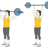 press frontal de hombro de pie con barra init pos 3859