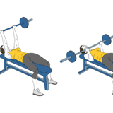 press pectoral con barra y agarre supino init pos 3668