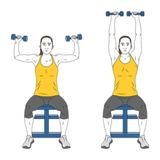 press de hombros con mancuernas sentado init pos 9901