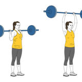 press de hombros trasnuca con barra de pie init pos 2314