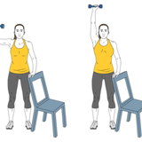 press de hombro con mancuerna a una mano y apoyo init pos 6008